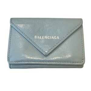 Balenciaga Papier Mini Wallet in Blue